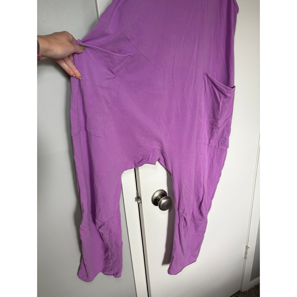 NEW Free People FP Movement Hot Shot Harem Jumpsuit XS Purple Slouchy Romper - Picture 6 of 8
